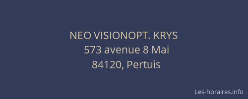 NEO VISIONOPT. KRYS