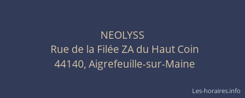 NEOLYSS