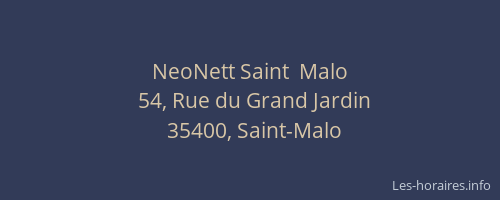 NeoNett Saint  Malo