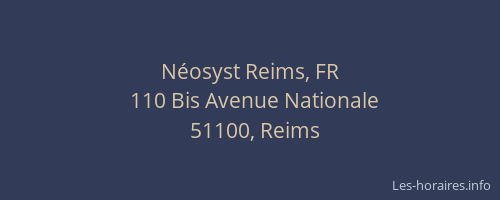 Néosyst Reims, FR