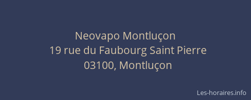 Neovapo Montluçon