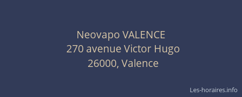Neovapo VALENCE