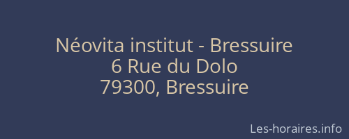 Néovita institut - Bressuire