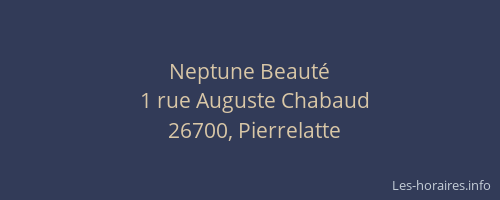 Neptune Beaut&eacute;