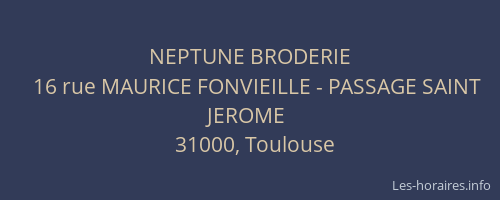 NEPTUNE BRODERIE