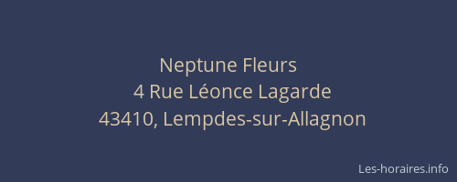 Neptune Fleurs