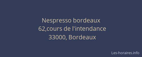 Nespresso bordeaux