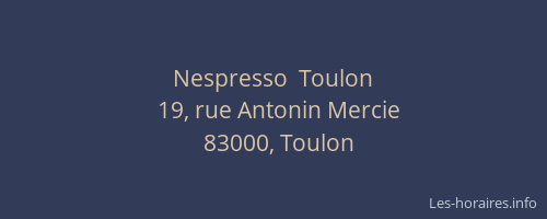 Nespresso  Toulon