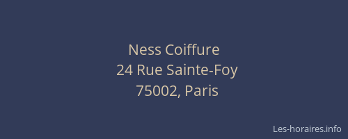 Ness Coiffure