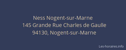 Ness Nogent-sur-Marne
