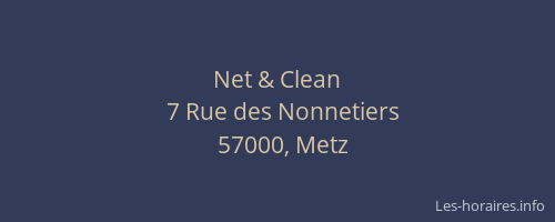 Net & Clean