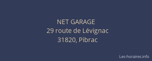 NET GARAGE