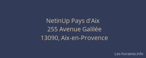 NetinUp Pays d'Aix