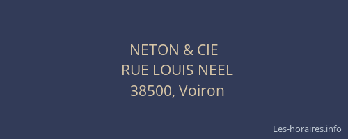 NETON & CIE