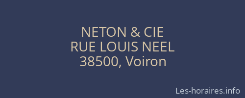 NETON & CIE