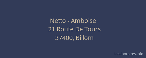 Netto - Amboise