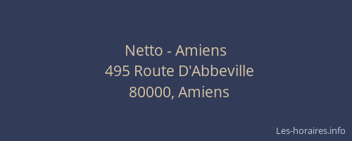 Netto - Amiens
