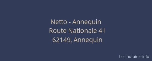 Netto - Annequin
