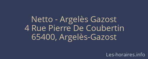 Netto - Argelès Gazost