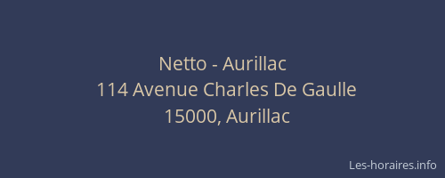 Netto - Aurillac
