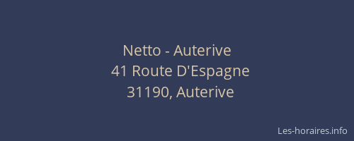 Netto - Auterive