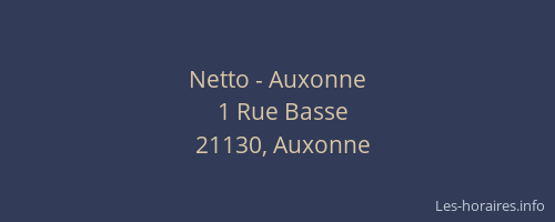 Netto - Auxonne