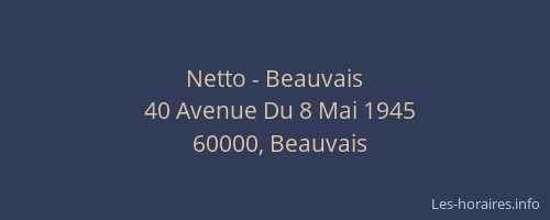 Netto - Beauvais