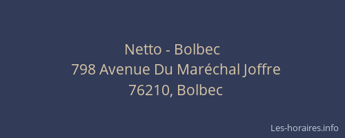 Netto - Bolbec