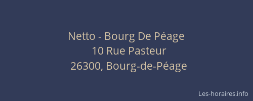 Netto - Bourg De Péage