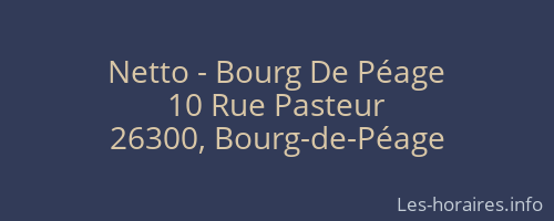 Netto - Bourg De Péage
