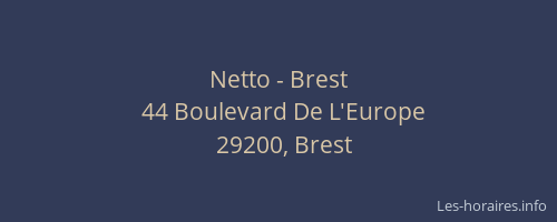 Netto - Brest