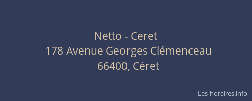 Netto - Ceret