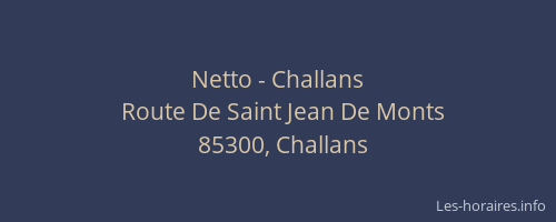 Netto - Challans