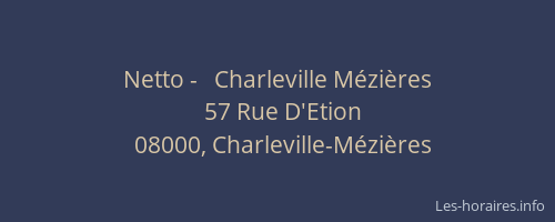 Netto -   Charleville Mézières