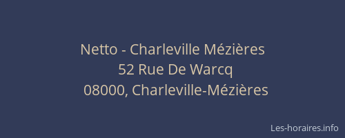 Netto - Charleville Mézières