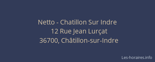 Netto - Chatillon Sur Indre