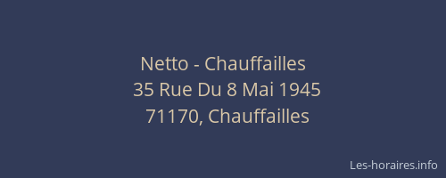 Netto - Chauffailles