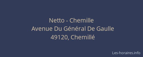 Netto - Chemille