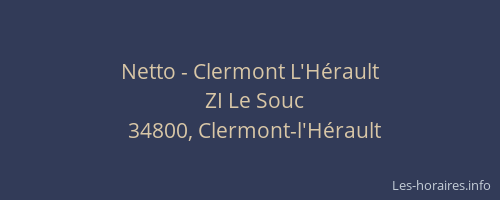 Netto - Clermont L'Hérault