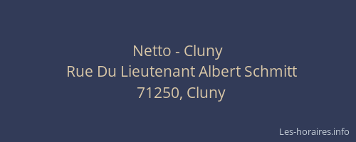 Netto - Cluny