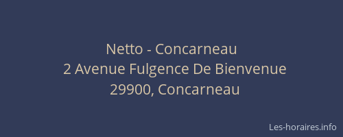 Netto - Concarneau