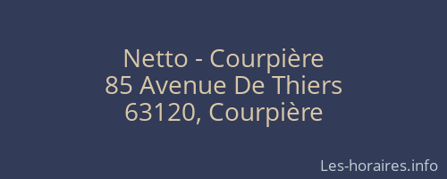 Netto - Courpière