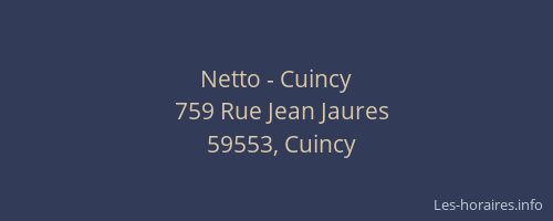 Netto - Cuincy
