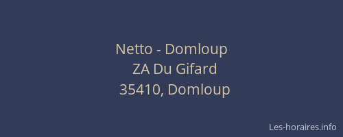 Netto - Domloup
