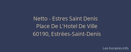 Netto - Estres Saint Denis