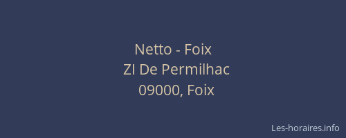Netto - Foix