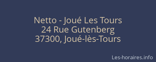Netto - Joué Les Tours
