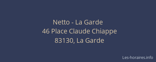 Netto - La Garde