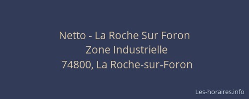 Netto - La Roche Sur Foron