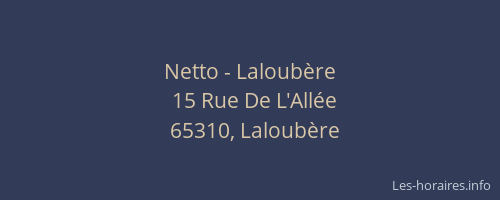 Netto - Laloubère